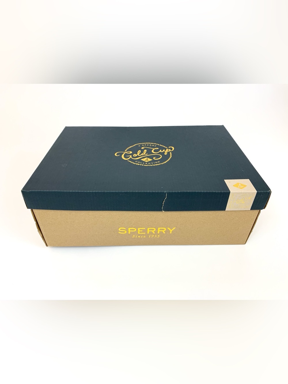 Sperry Gold Cup Authentic Original Two-Tone Tan/Brown Leather Boat Shoes - Picture 10 of 10